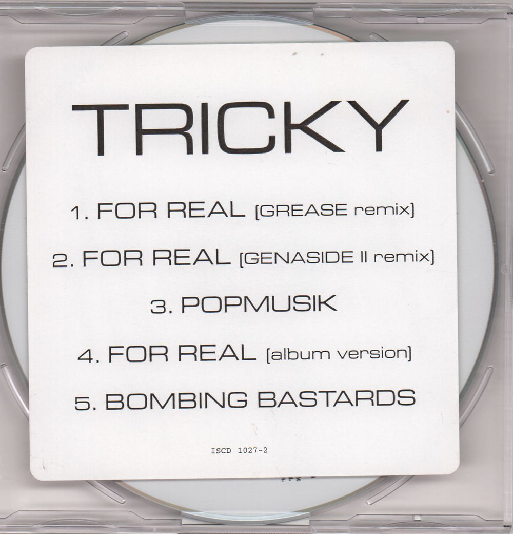 Tricky For Real - 5-mix US Promo CD single (CD5 / 5") ISCD1027-2