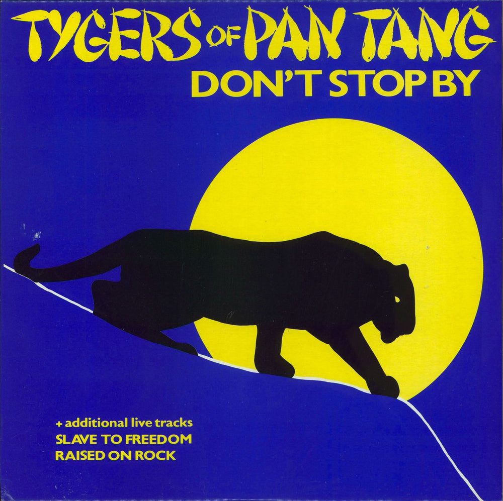 Tygers Of Pan Tang Don't Stop By UK 12" vinyl single (12 inch record / Maxi-single) MCAT723