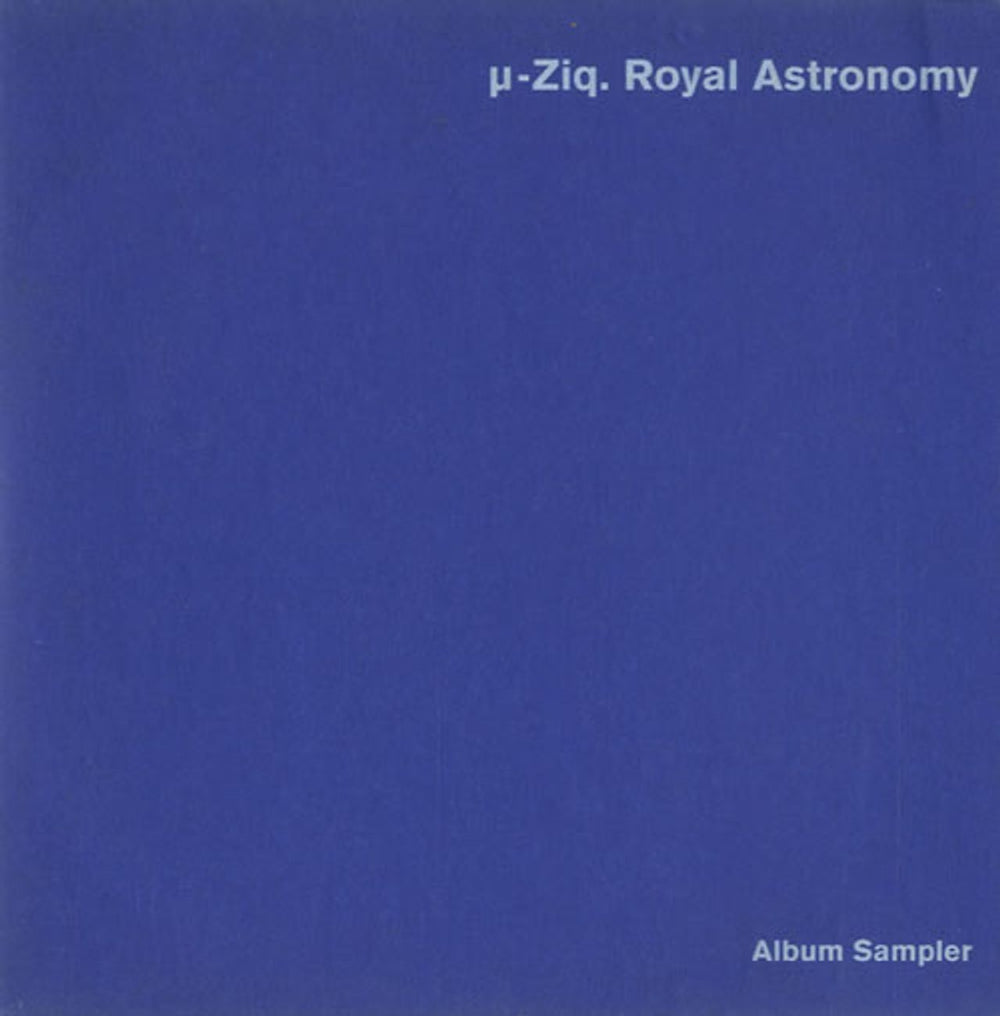 U-Ziq Royal Astronomy - Album Sampler UK Promo CD single (CD5 / 5") CDPHUT55