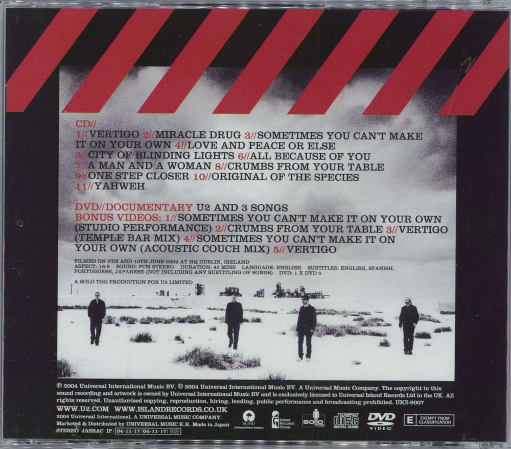 U2 How To Dismantle An Atomic Bomb + Obi Japanese 2-disc CD/DVD set 4988005375629