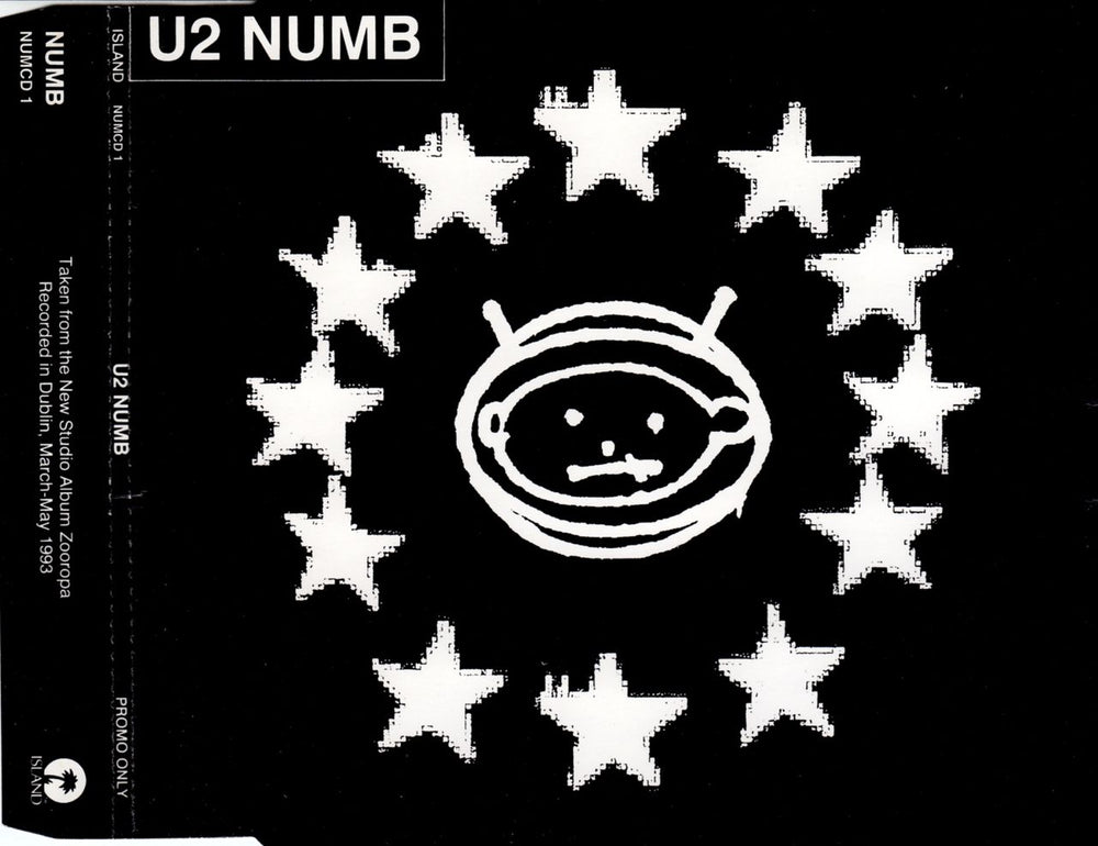 U2 Numb - Rare Promo UK Promo CD single (CD5 / 5") NUMCD1