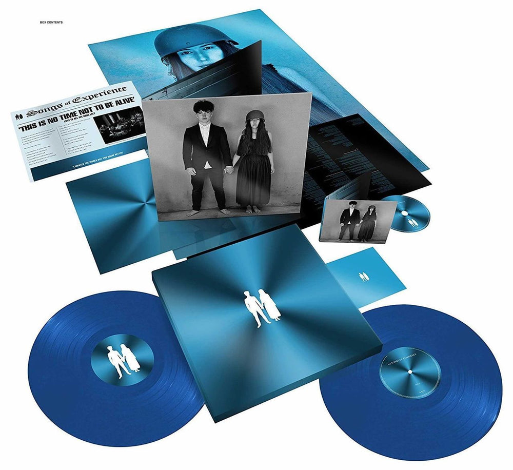 U2 Songs Of Experience - 180gm Blue Vinyl + CD UK Vinyl Box Set 5797705