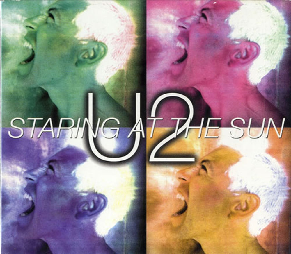 U2 Staring At The Sun UK 2-CD single set (Double CD single) CID/X658