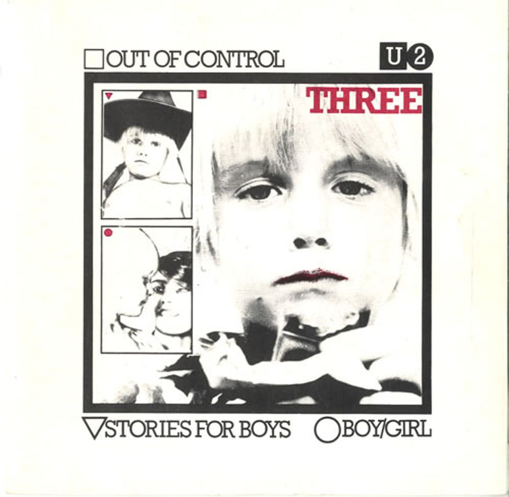 U2 Three EP: Out Of Control Irish 7" vinyl single (7 inch record / 45) CBS7951