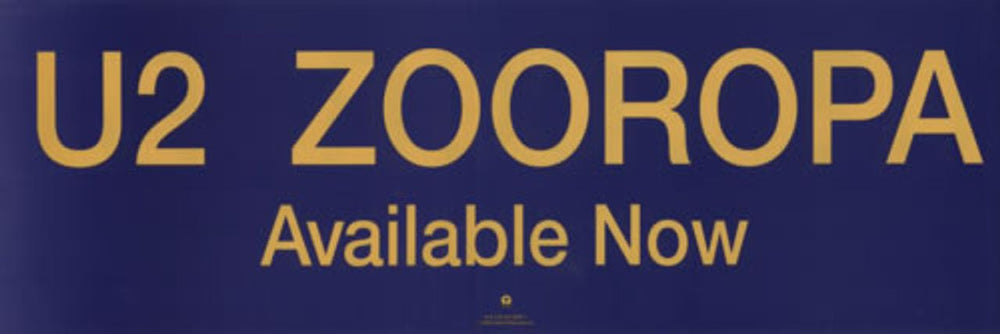 U2 Zooropa US Promo poster U-2POZO618103