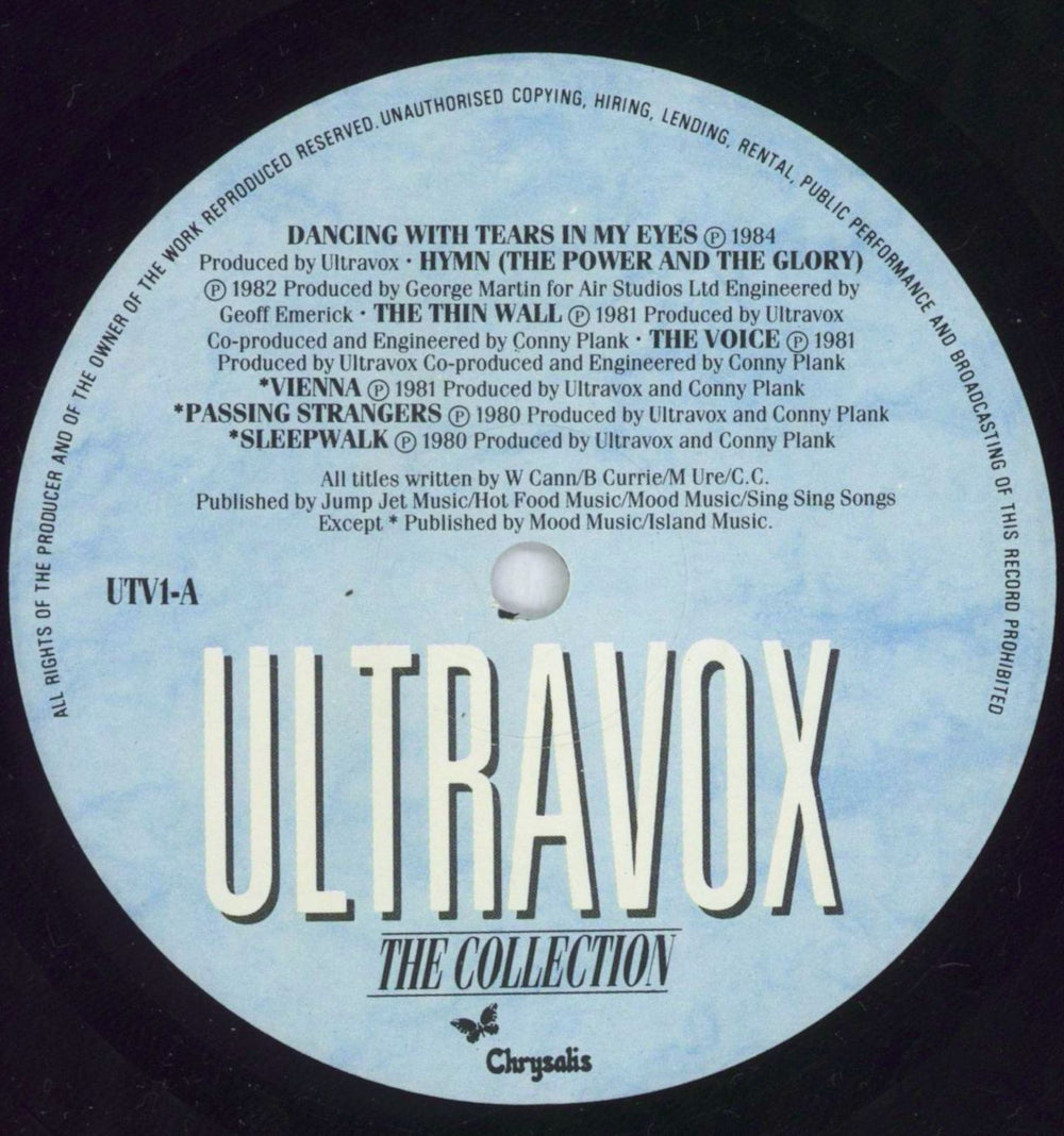 Ultravox The Collection - hype stickered UK 2-LP vinyl record set (Double LP Album) VOX2LTH546257