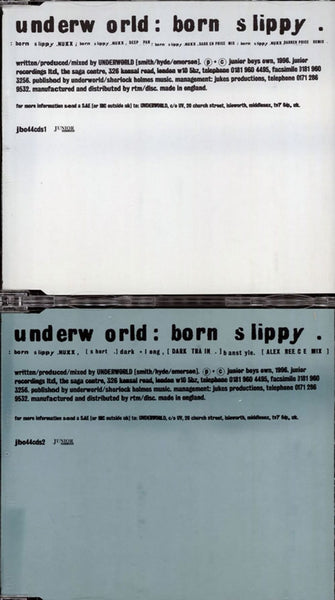 Underworld Born Slippy UK 2-CD single set — RareVinyl.com