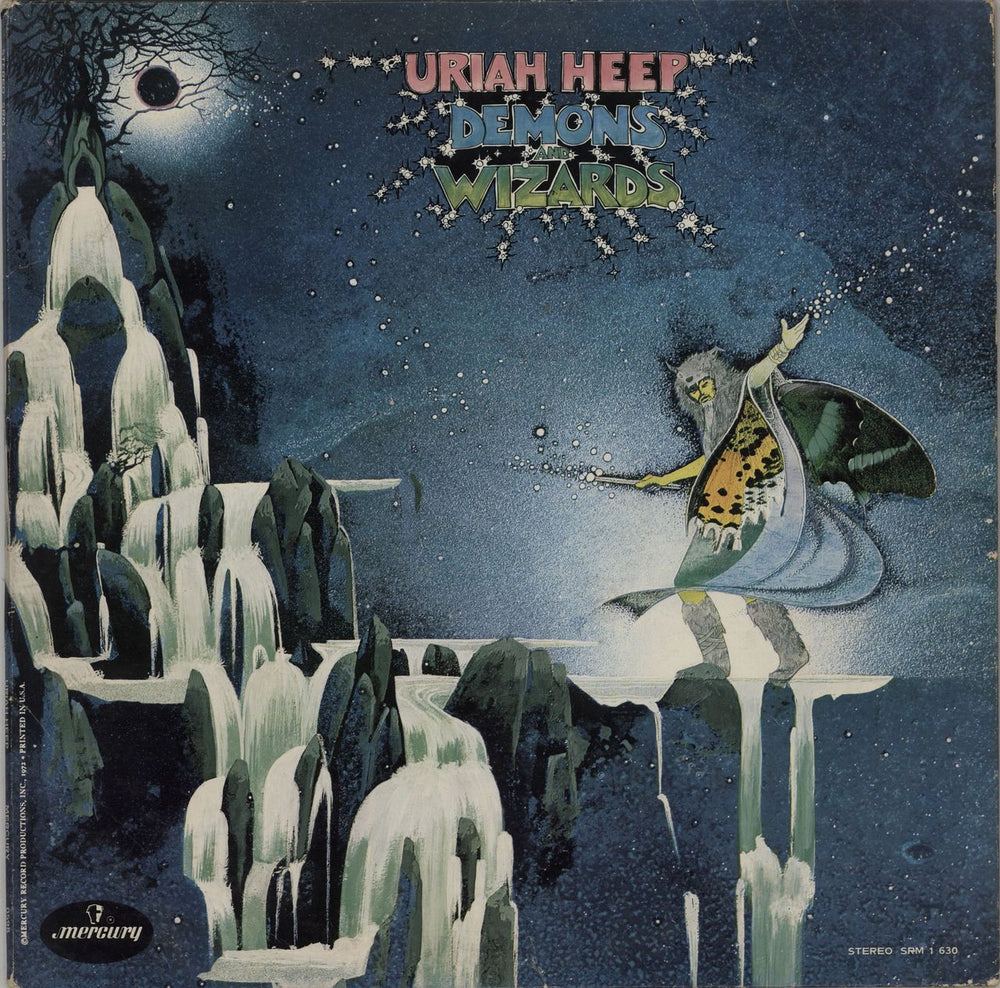 Uriah Heep Demons And Wizards - EX US vinyl LP album (LP record) SRM-1-630