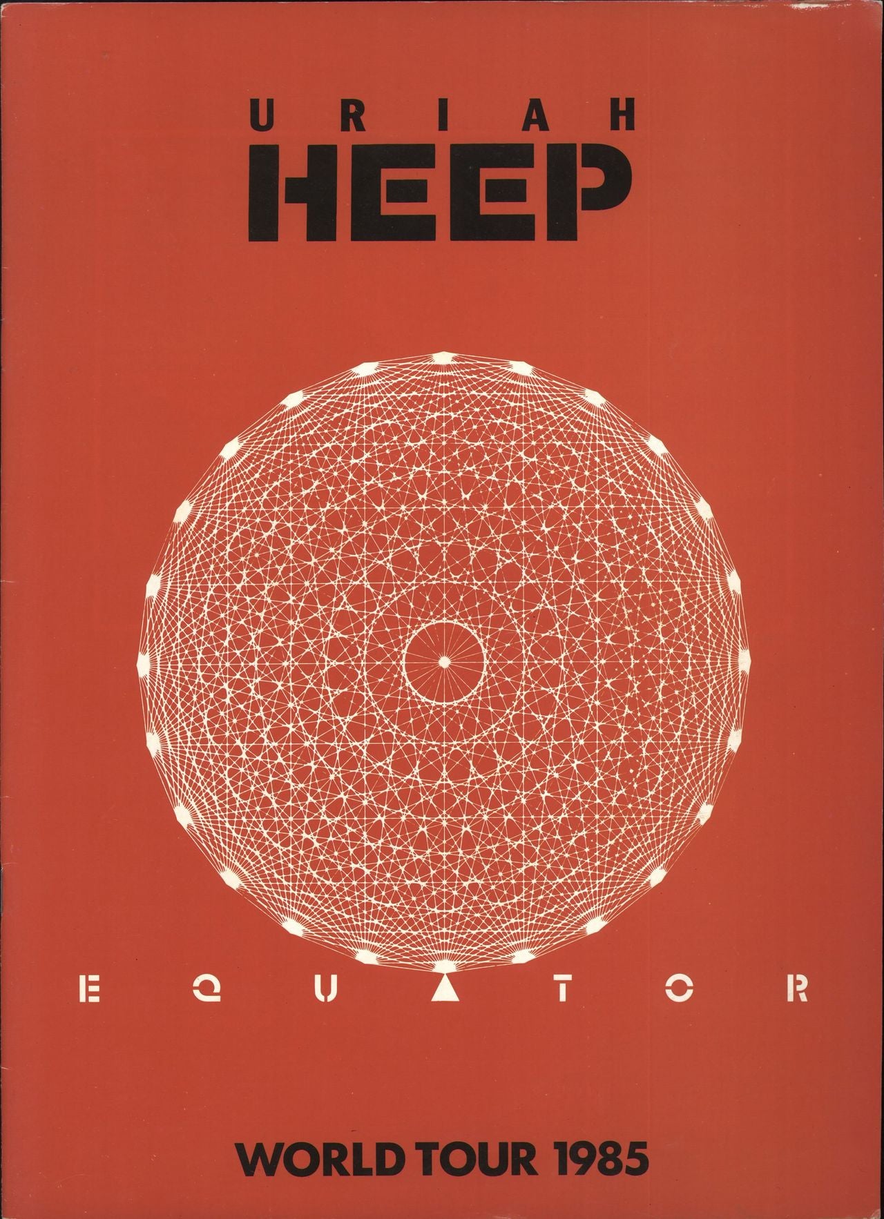 Uriah Heep Equator World Tour Programme UK tour programme TOUR PROGRAMME