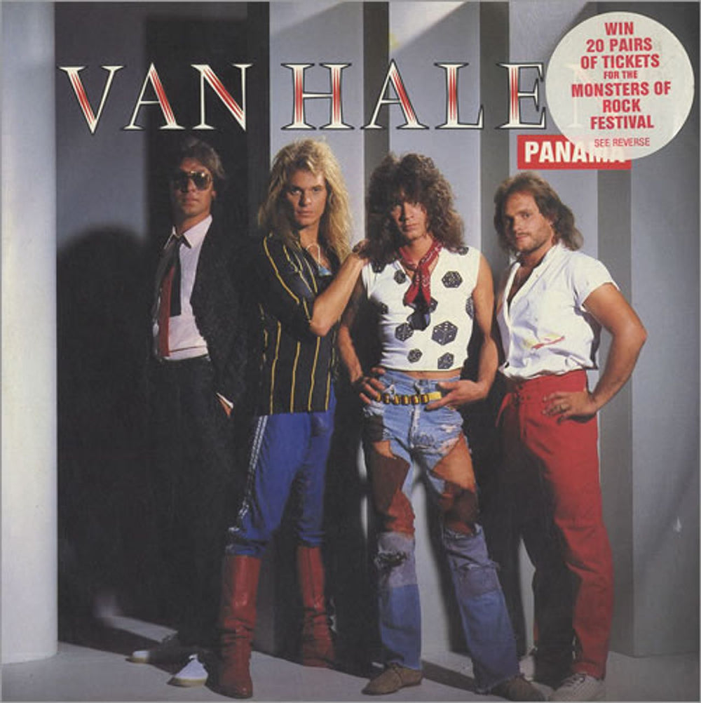 Van Halen Panama - Competition Picture Sleeve UK 7" vinyl single (7 inch record / 45) W9273