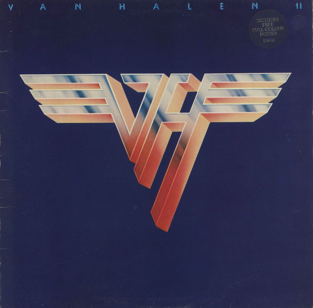 Van Halen Van Halen II UK vinyl LP album (LP record) K56616