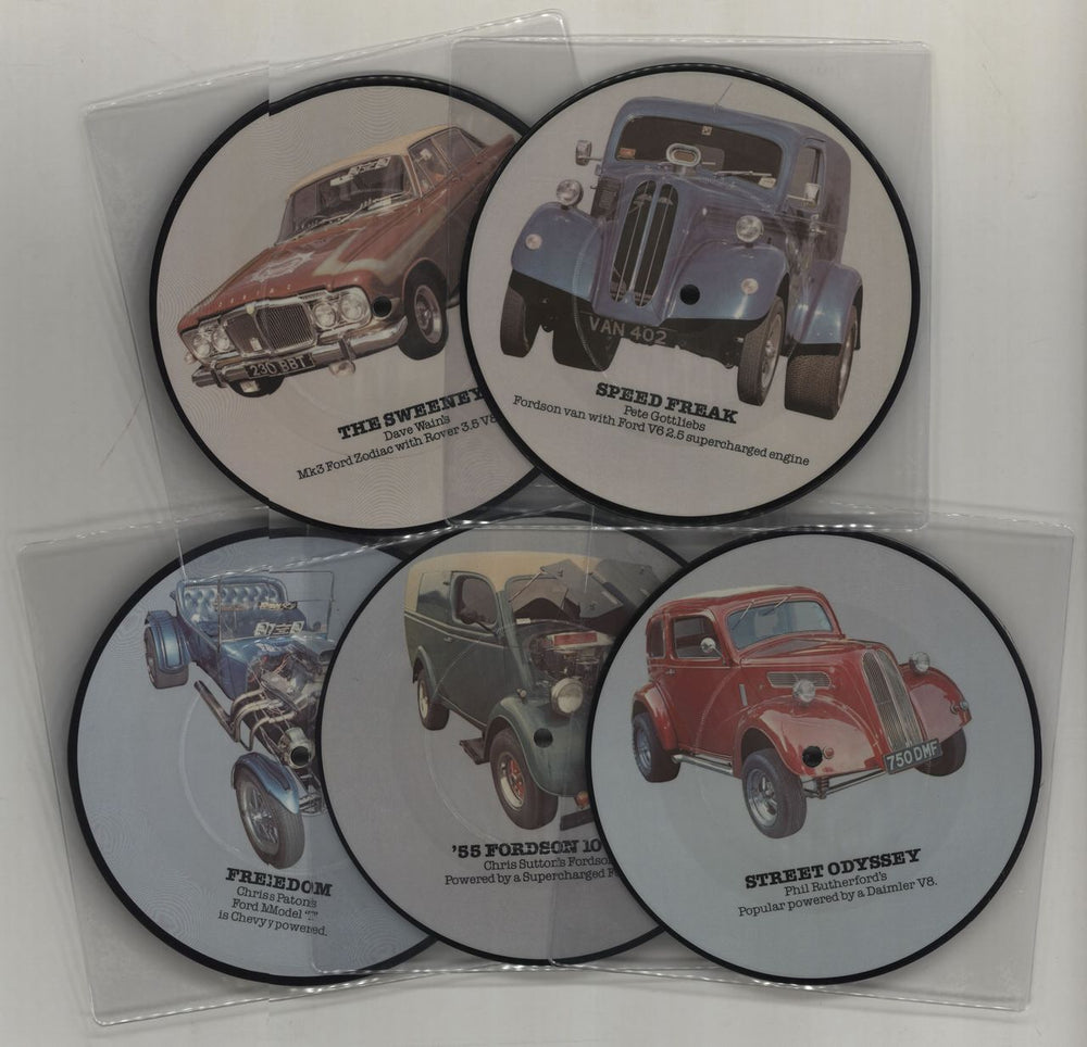 Various-50s/Rock & Roll/Rockabilly Complete Set Of Cruisin' Series Picture Discs UK 7" vinyl picture disc (7 inch picture disc single) 50V7PCO610255