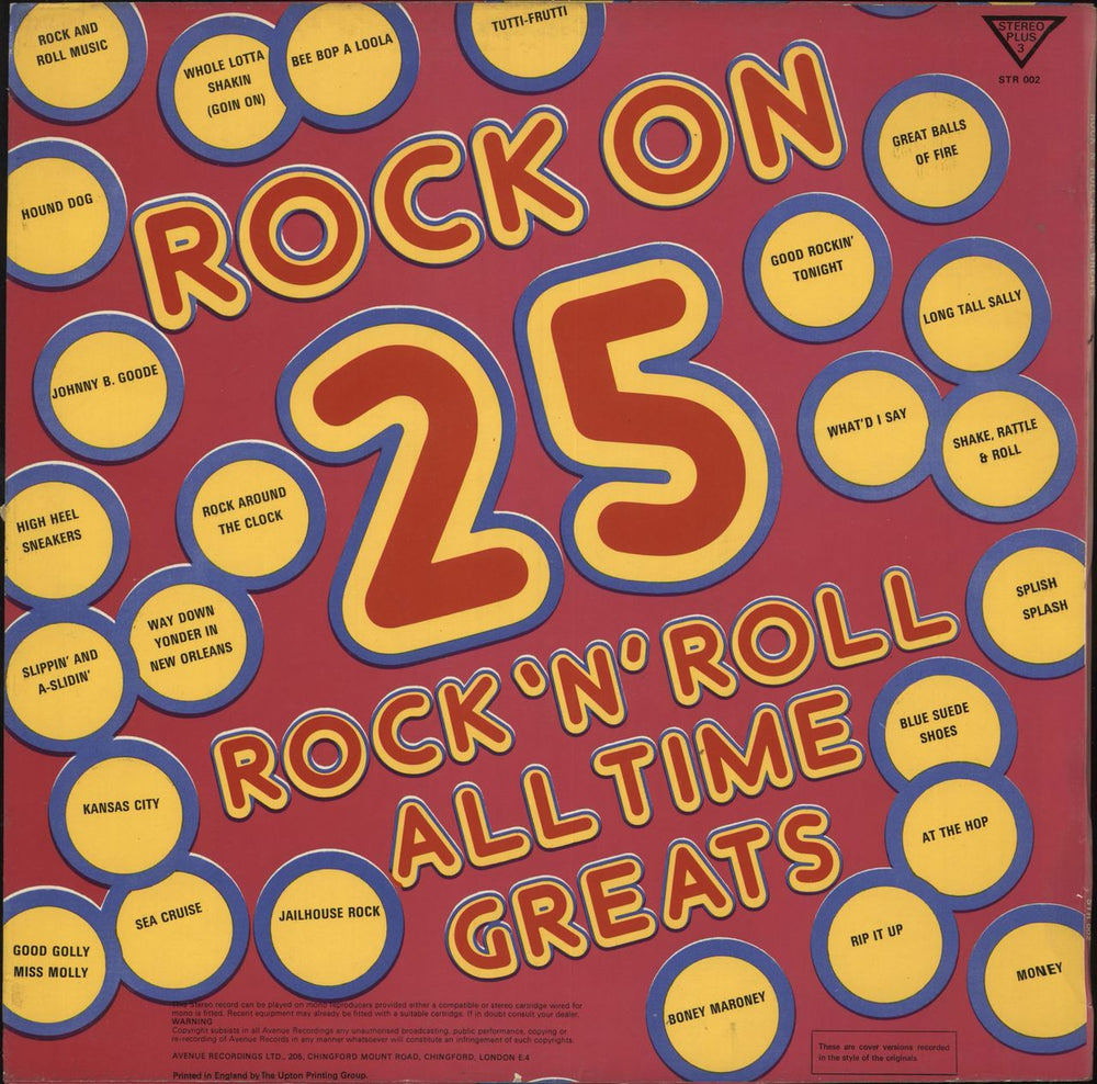 Various-50s/Rock & Roll/Rockabilly Rock On 25 Rock´n´Roll All Time Greats UK vinyl LP album (LP record)