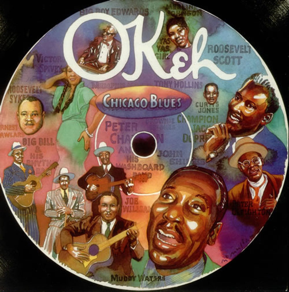 Various-Blues & Gospel Okeh - Chicago Blues UK 2-LP vinyl record set (Double LP Album) EPC22123