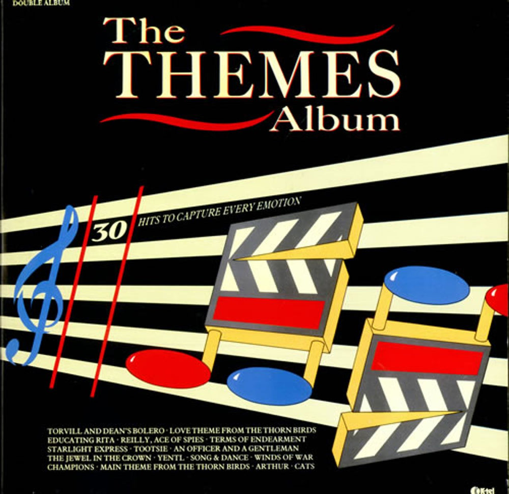 Various-Film, Radio, Theatre & TV The Themes Album - 30 Hits To Capture Every Emotion UK 2-LP vinyl record set (Double LP Album) ONE1323