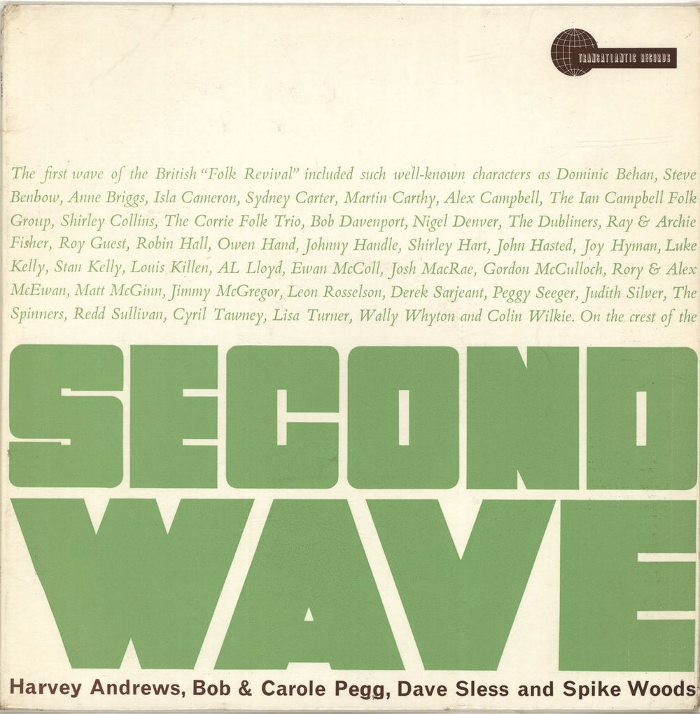 Various-Folk Second Wave UK vinyl LP album (LP record) TRA126