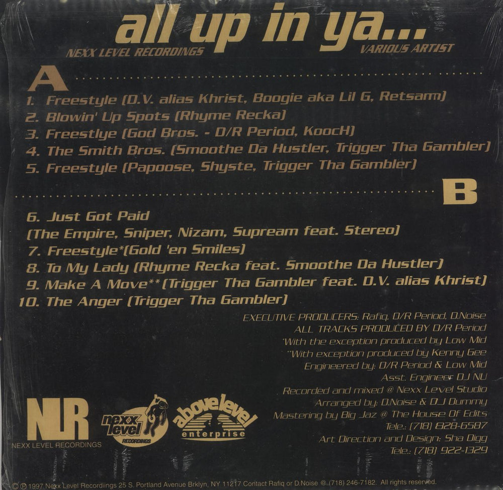 Various-Hip Hop & Rap All Up In Ya... US vinyl LP album (LP record)