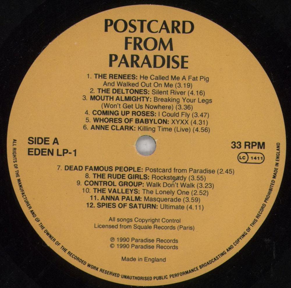 Various-Indie Postcard From Paradise UK vinyl LP album (LP record) I-VLPPO819619