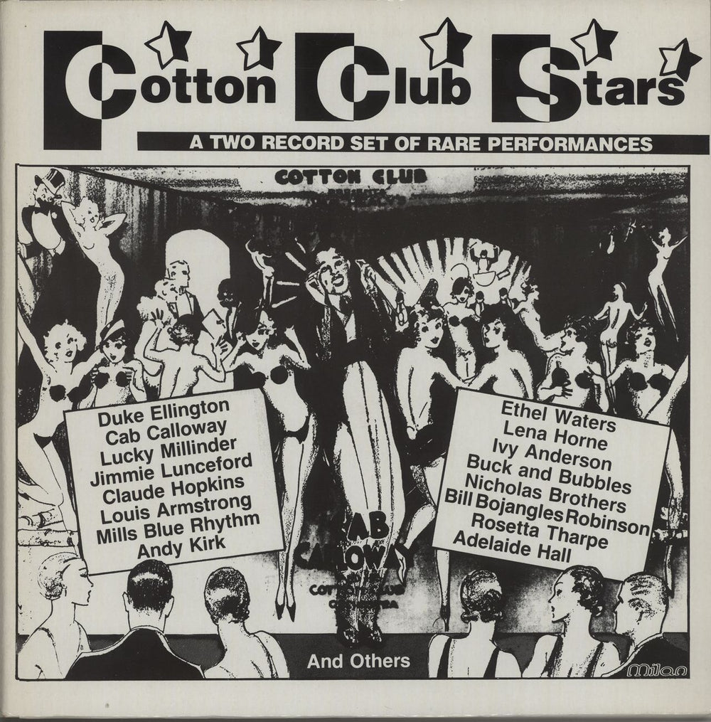 Various-Jazz Cotton Club Stars French 2-LP vinyl record set (Double LP Album) A252/3