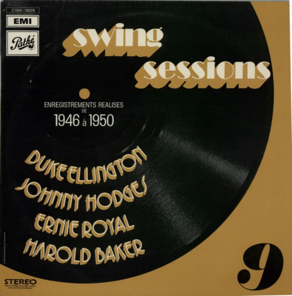 Various-Jazz Swing Sessions 9 French vinyl LP album (LP record) 2C054-16029