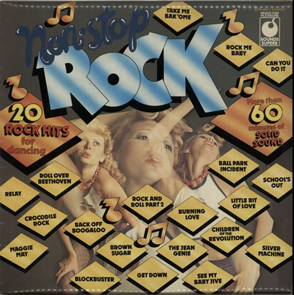 Various-Pop Non-Stop Rock UK vinyl LP album (LP record) SPR90013