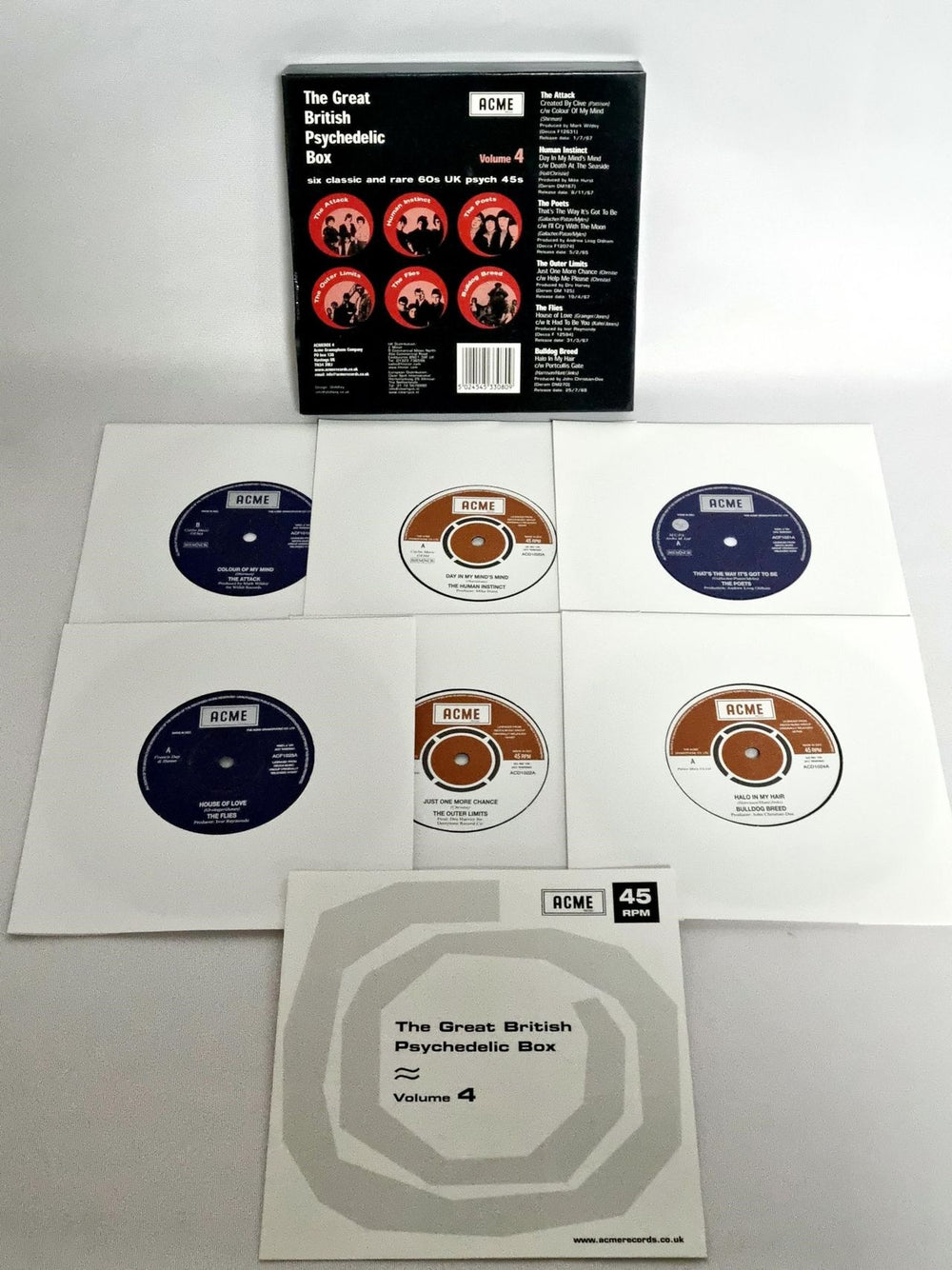 Various-Prog & Psych The Great British Psychedelic Box Volume 4 UK 7" single box set LSD7XTH767839