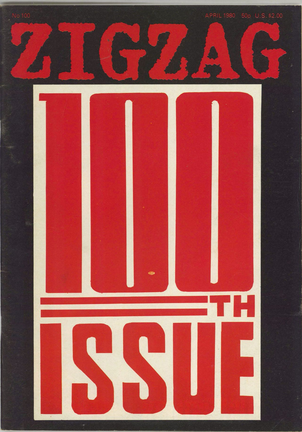 Various-Punk & New Wave Zig Zag Magazine No. 100 UK magazine #100