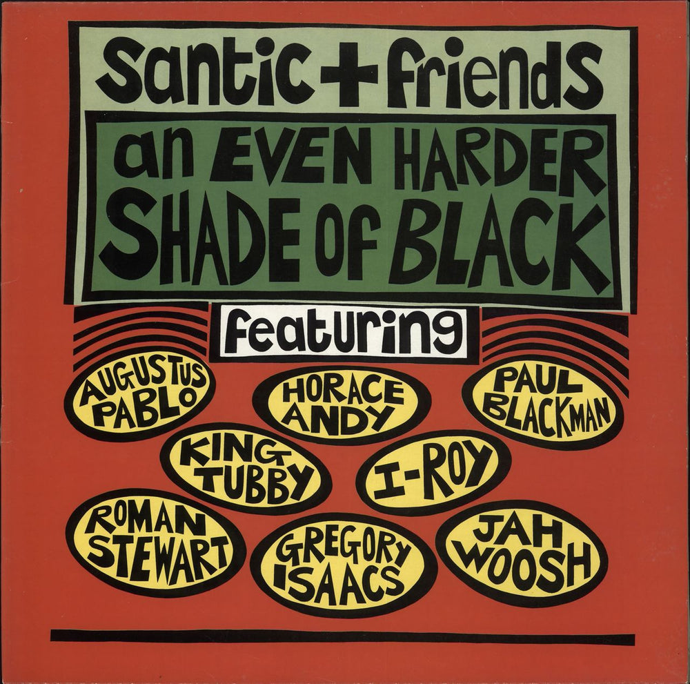 Various-Reggae & Ska Santic + Friends : An Even Harder Shade Of Black UK vinyl LP album (LP record) PS001