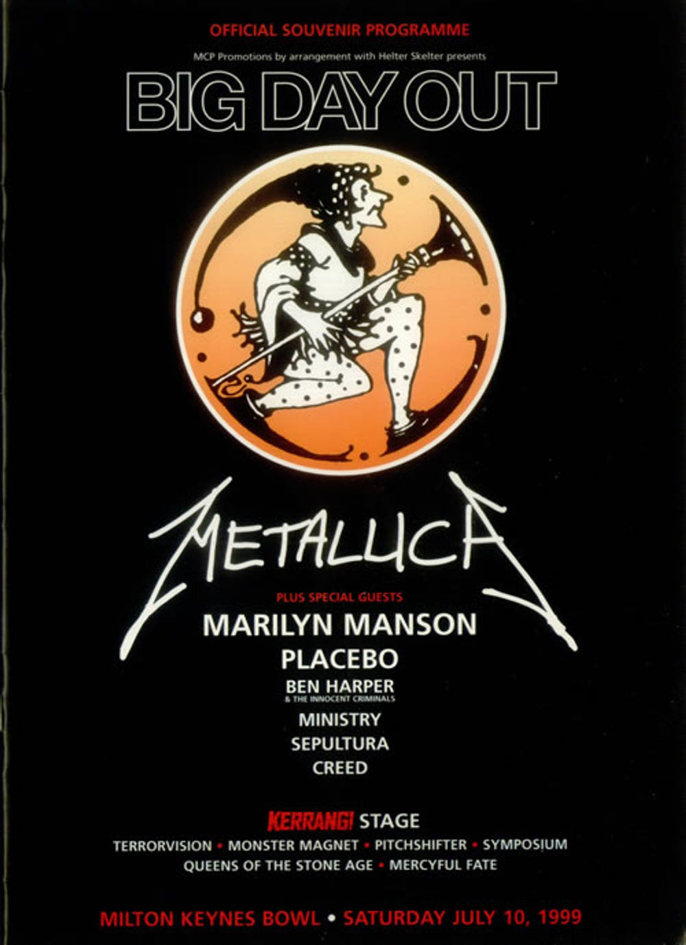 Various-Rock & Metal Big Day Out UK tour programme SOUVENIR PROGRAMME