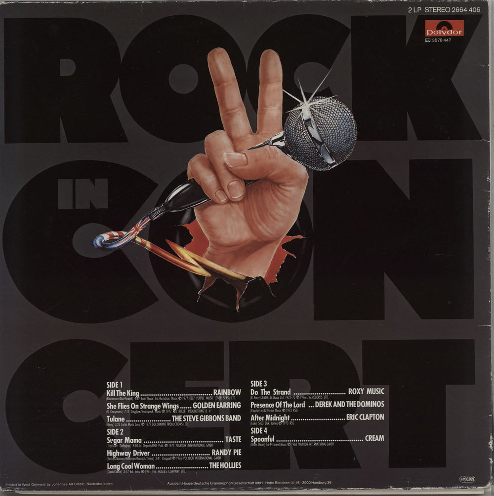 Various-Rock & Metal Rock In Concert Vol. 1 German 2-LP vinyl record set (Double LP Album)