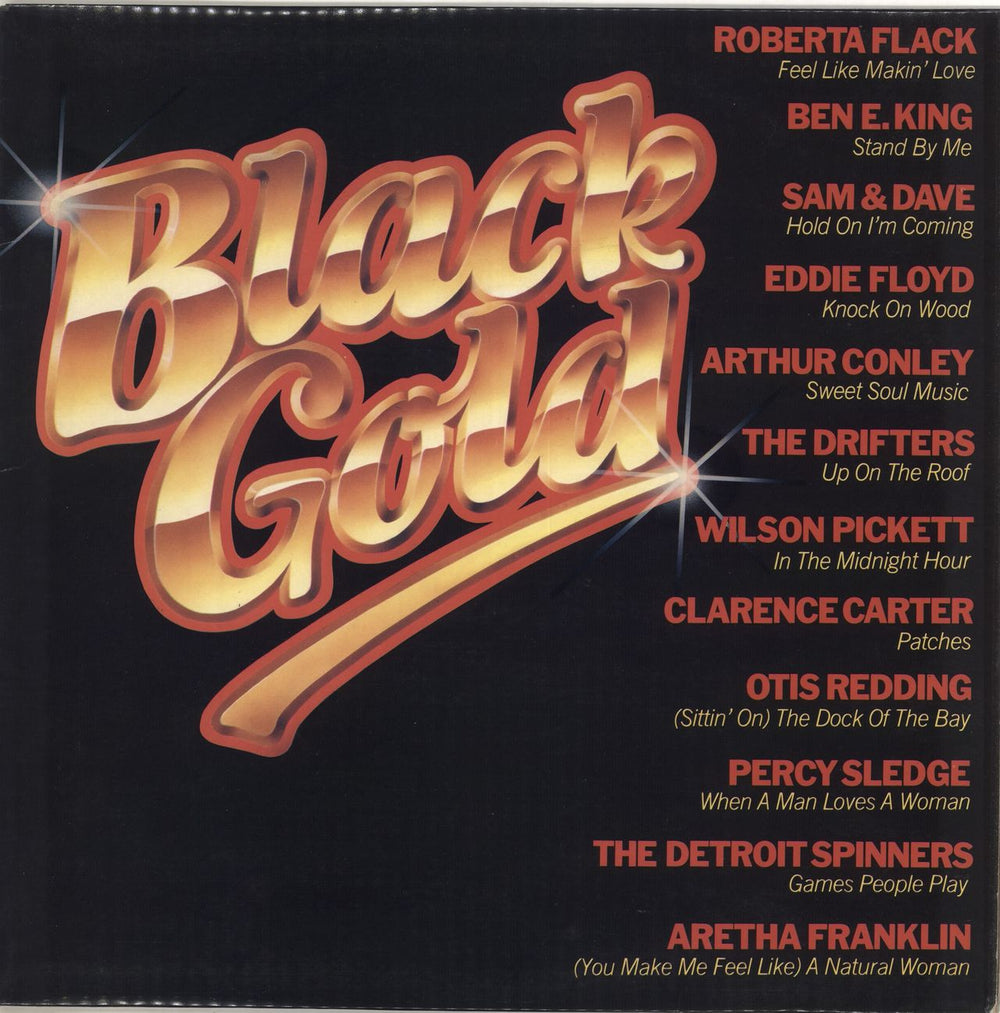 Various-Soul & Funk Black Gold UK vinyl LP album (LP record) IMP112