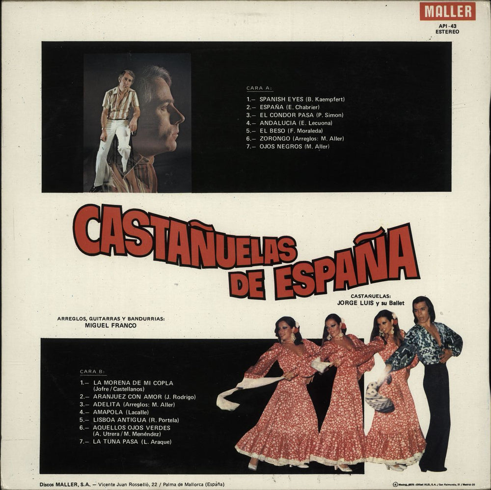 Various-World Music Castañuelas De España Spanish vinyl LP album (LP record)