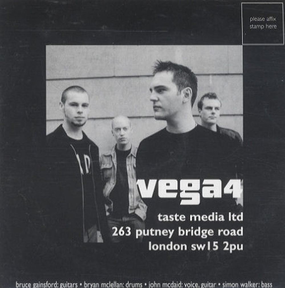 Vega4 Album Sampler US Promo CD single (CD5 / 5") TMCDP1004