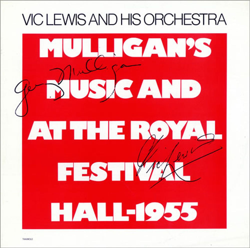 Vic Lewis Mulligan's Music And At The Royal Festival Hall - 1955 UK vinyl LP album (LP record) MOLE9