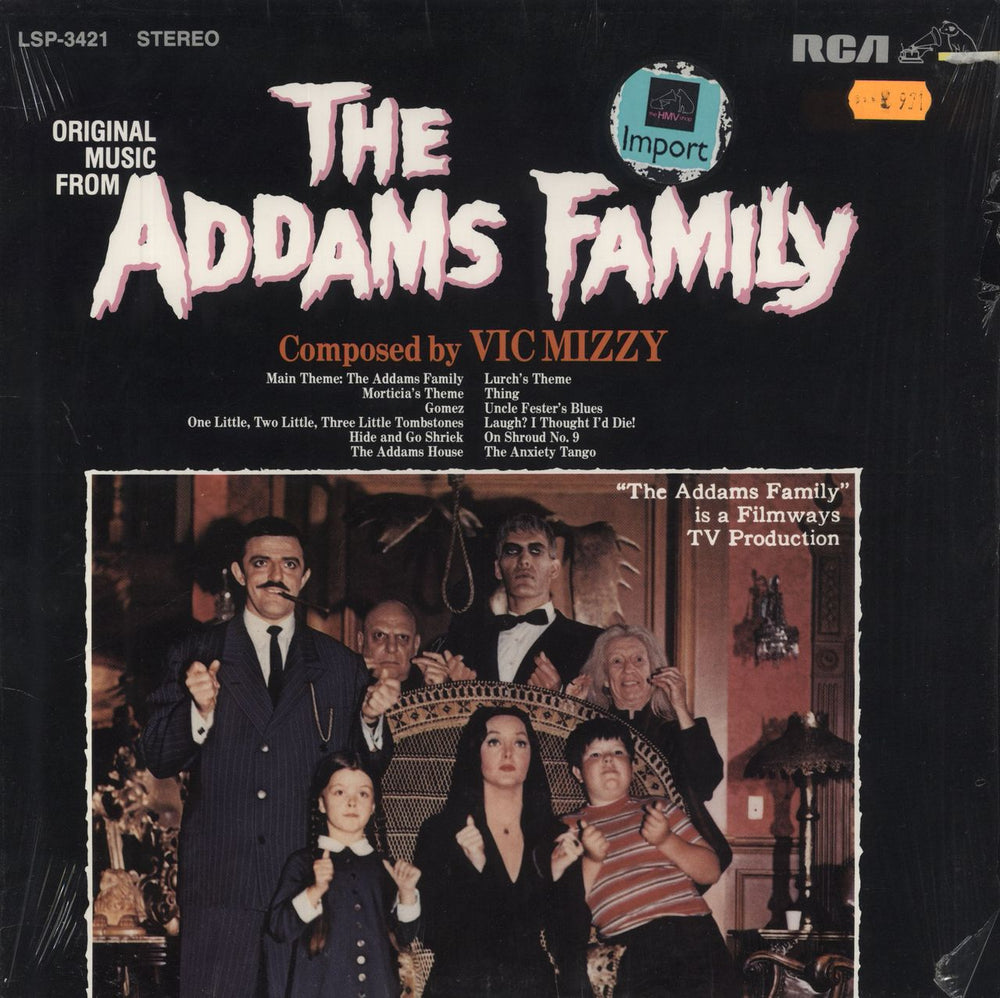 Vic Mizzy The Addams Family US Promo vinyl LP album (LP record) LSP-3421