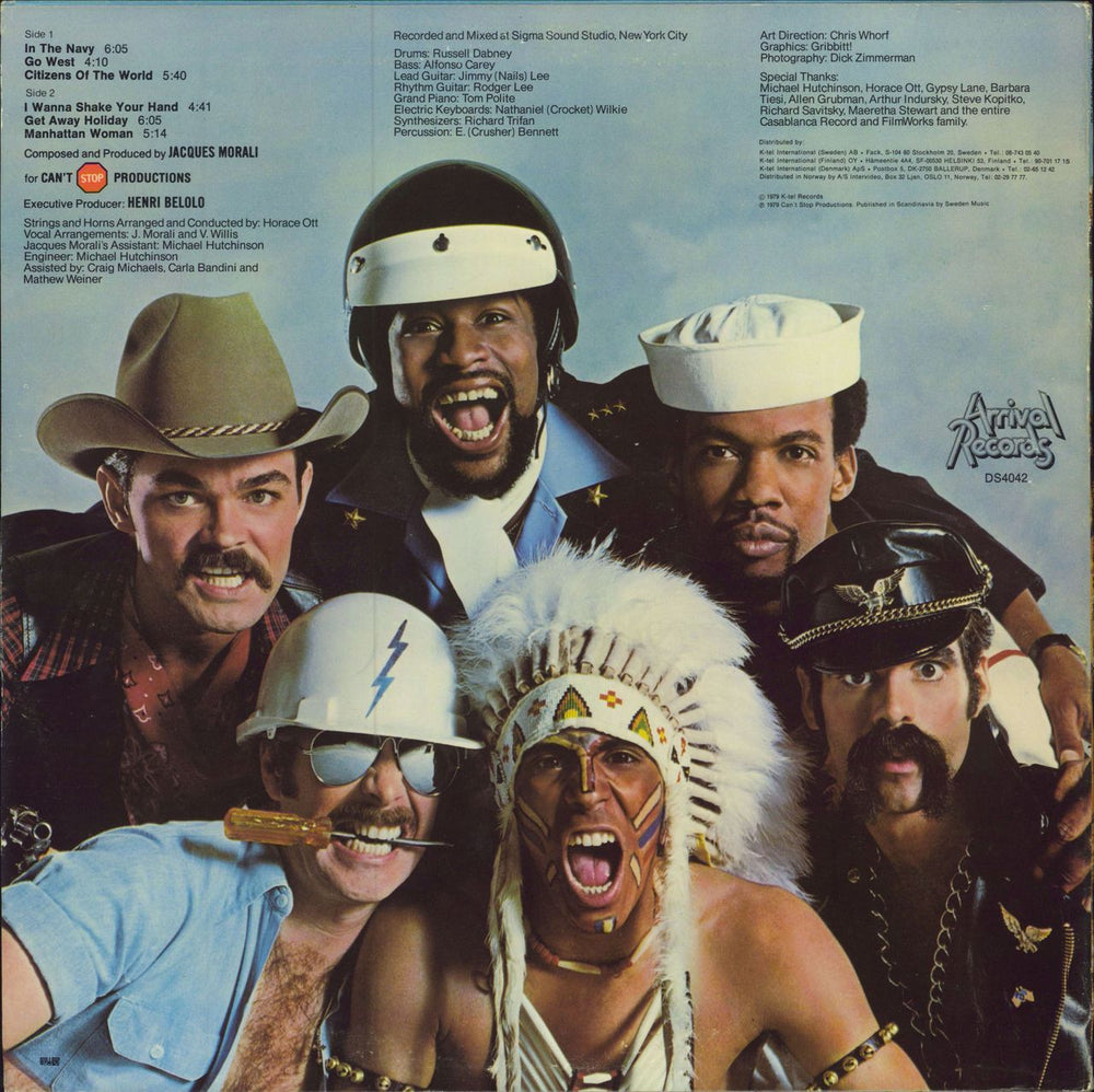 Village People Go West Swedish vinyl LP album (LP record)