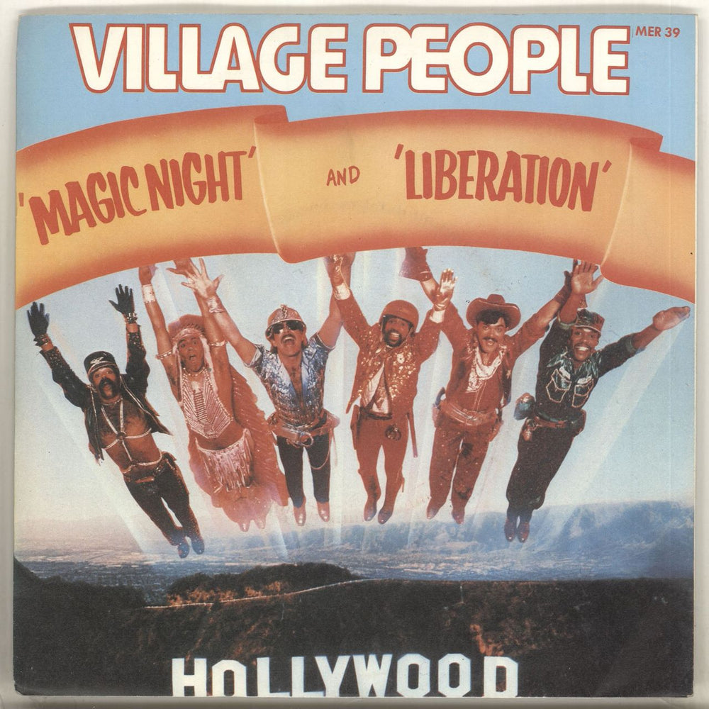 Village People Magic Night UK 7" vinyl single (7 inch record / 45) MER39