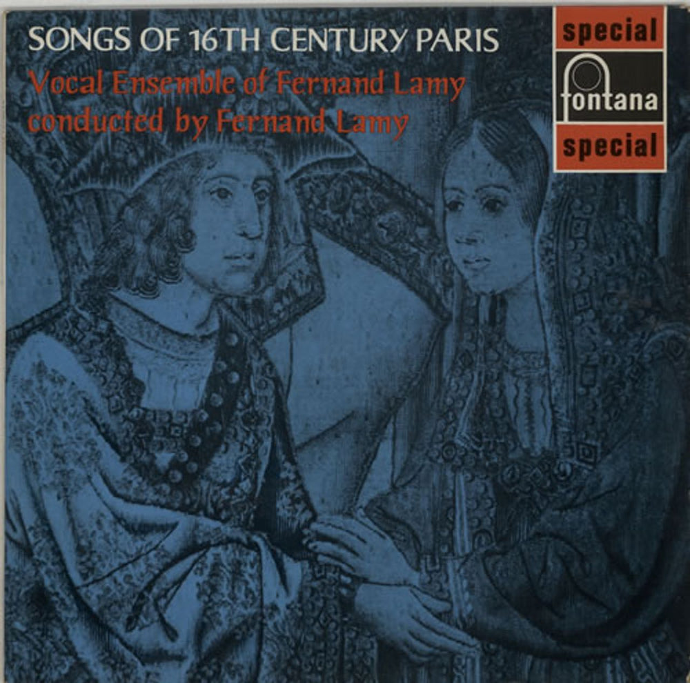 Vocal Ensemble Of Fernand Lamy Songs Of 16th Century Paris UK vinyl LP album (LP record) SFL14124