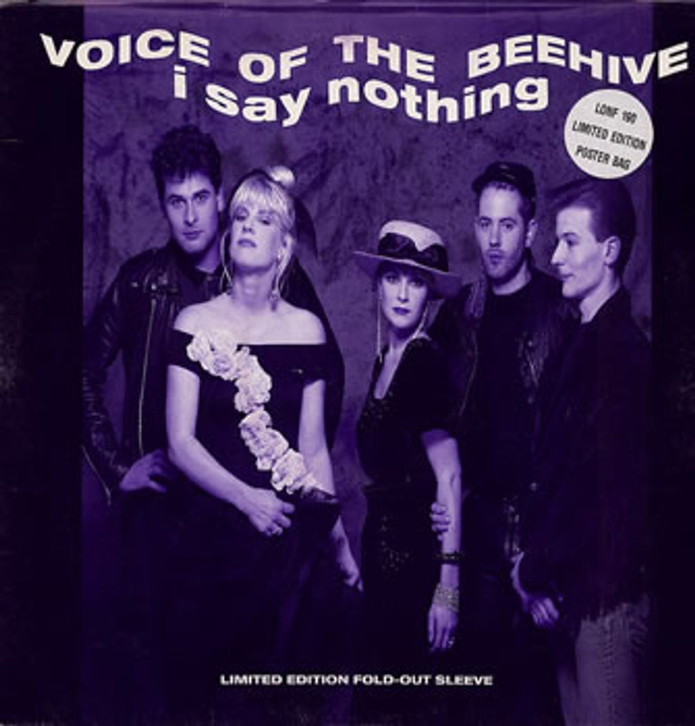 Voice Of The Beehive I Say Nothing - Poster Sleeve UK 12" vinyl single (12 inch record / Maxi-single) LONF190