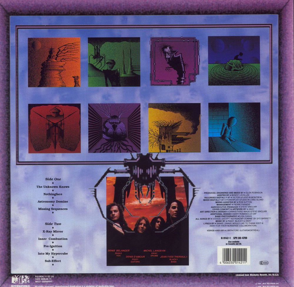 Voivod Nothingface German vinyl LP album (LP record) 4006030014211