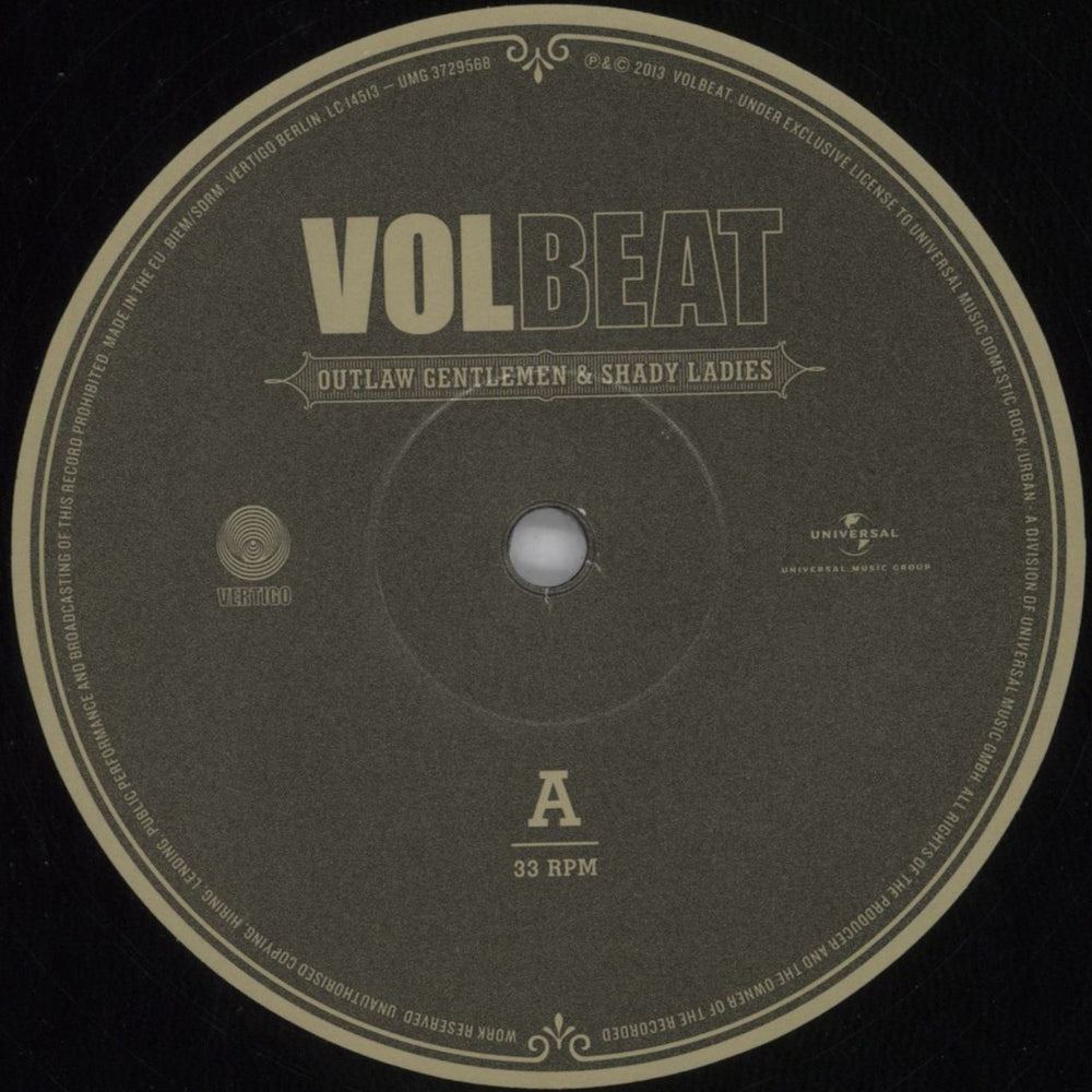 Volbeat Outlaw Gentlemen & Shady Ladies + CD UK 2-LP vinyl record set (Double LP Album) V3L2LOU820489