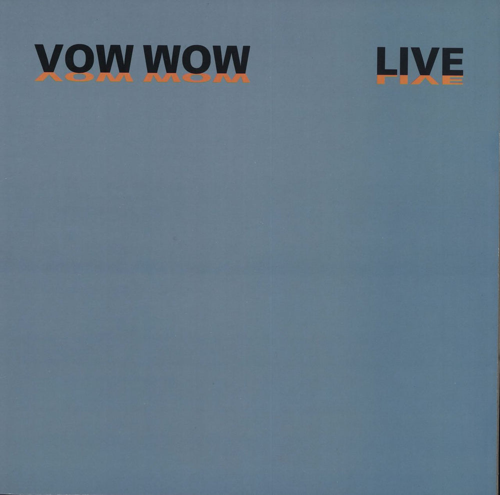 Vow Wow Live UK vinyl LP album (LP record) PBL102