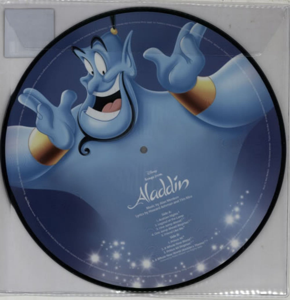 Walt Disney Aladdin - 180gm UK picture disc LP (vinyl picture disc album) W-DPDAL613351