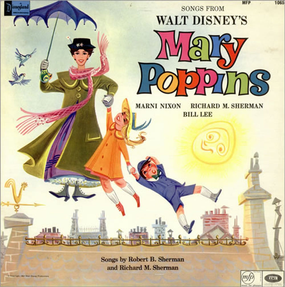 Walt Disney Songs From Mary Poppins UK vinyl LP album (LP record) MFP1065