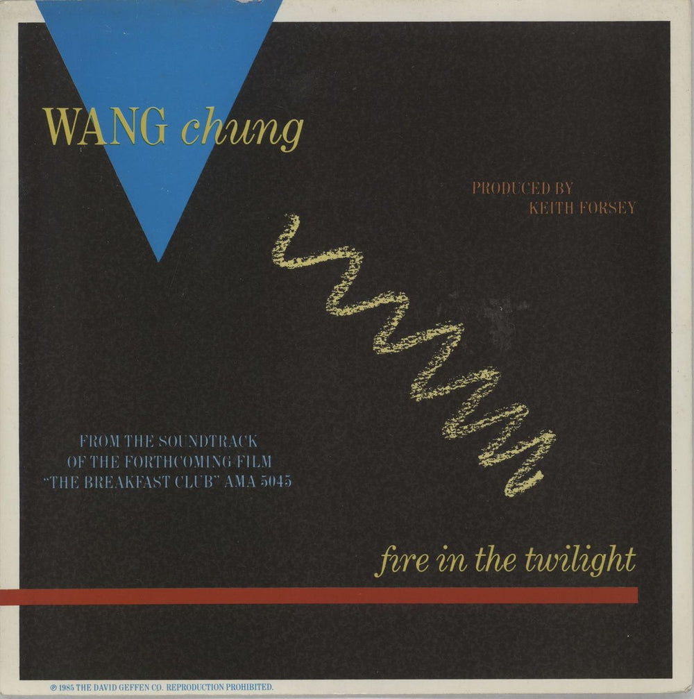 Wang Chung Fire In The Twilight (Remix) + P/S UK 7" vinyl single (7 inch record / 45) AM249