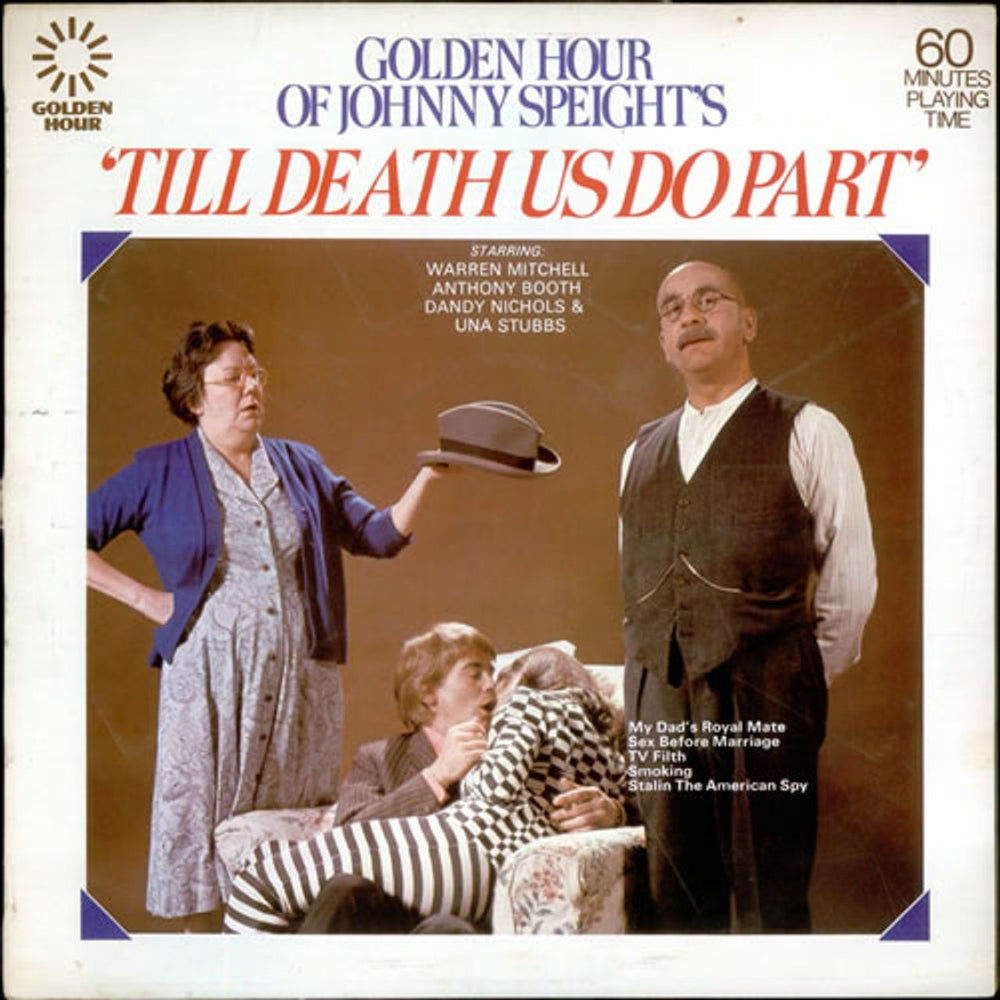 Warren Mitchell Golden Hour Of Johnny Speight's 'Till Death Us Do Part' UK vinyl LP album (LP record) GH550