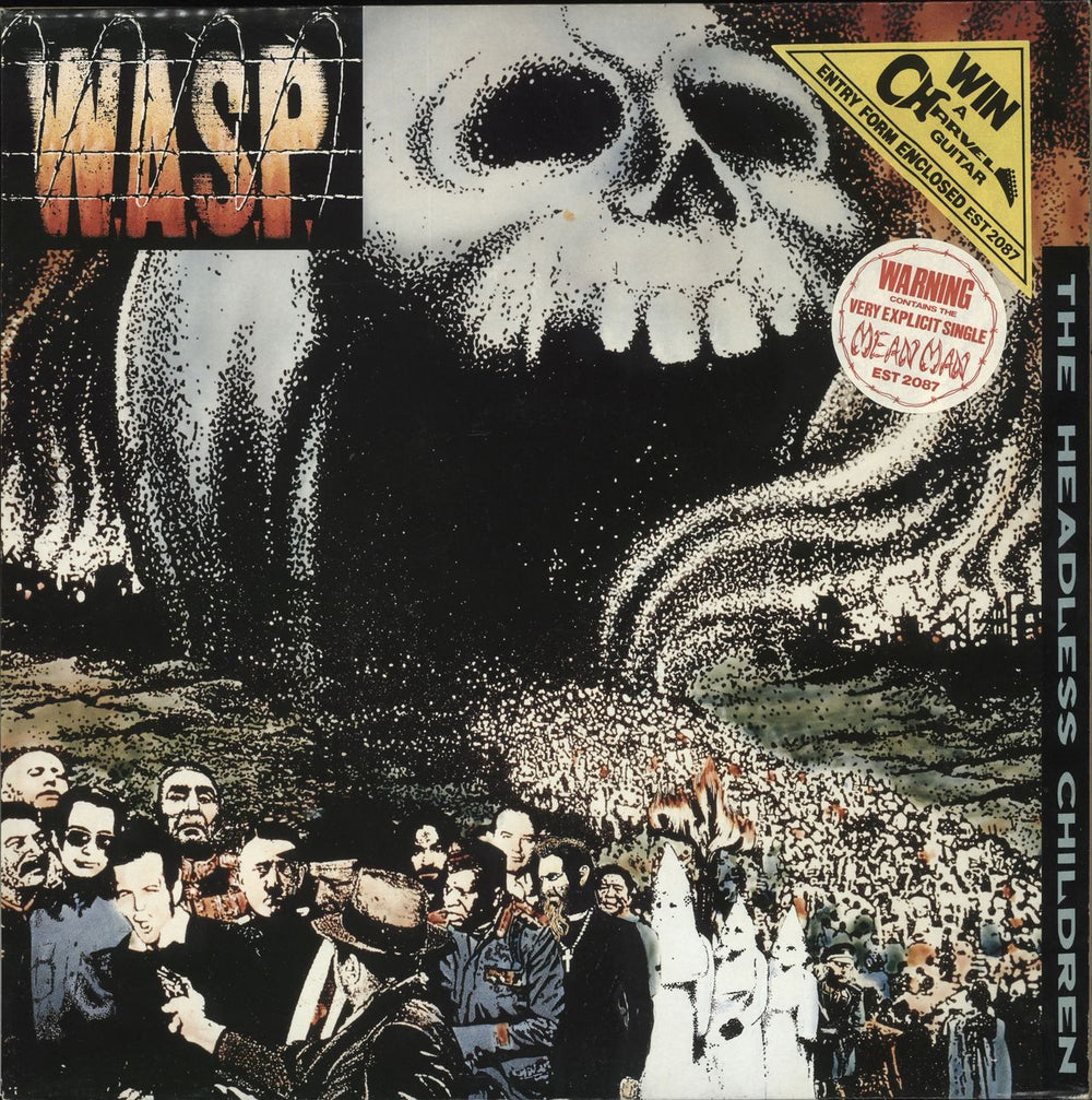 WASP The Headless Children - 2 Stickered Sleeve UK vinyl LP album (LP record) EST2087