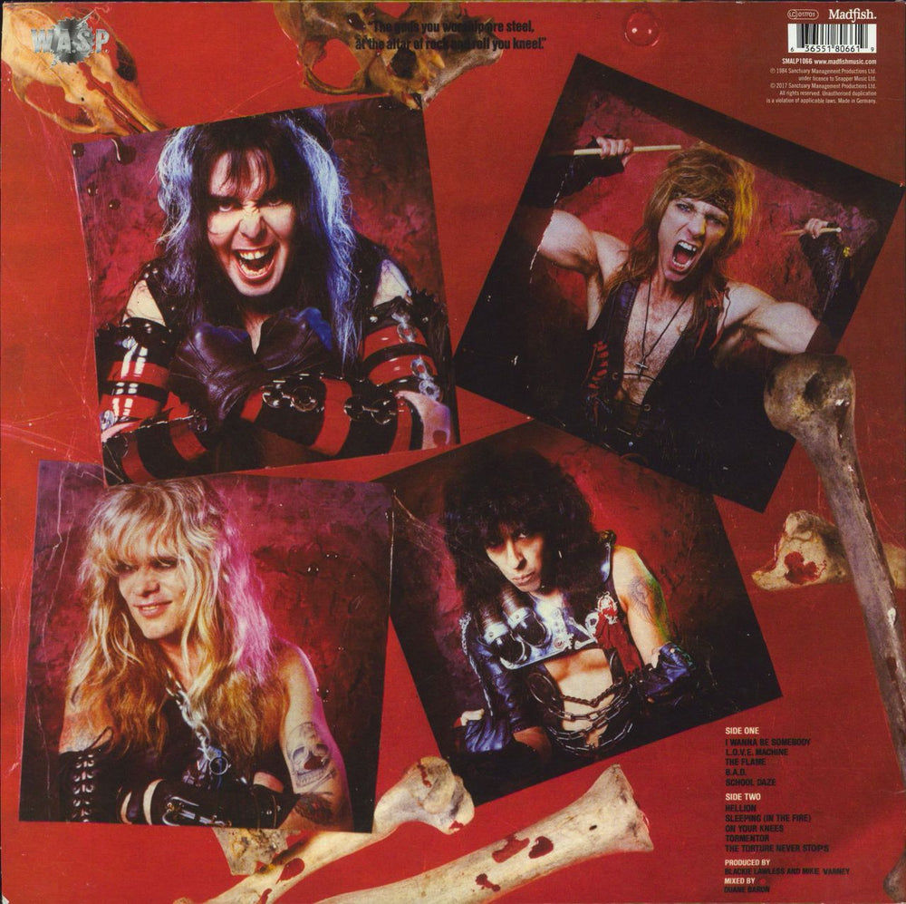 WASP W.A.S.P. UK picture disc LP (vinyl picture disc album) 636551806619