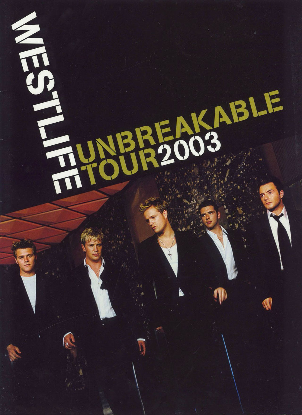 Westlife Unbreakable Tour UK tour programme TOUR PROGRAMME