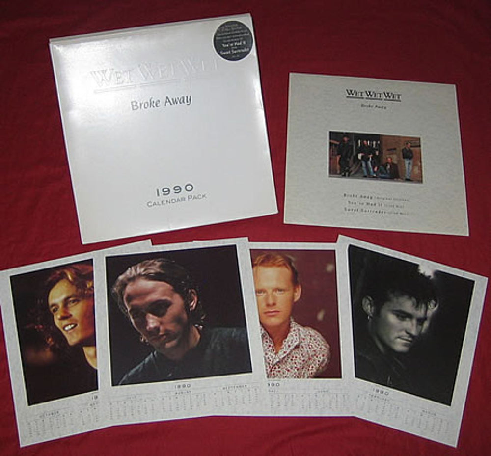 Wet Wet Wet Broke Away - Calendar Pack UK 12" vinyl single (12 inch record / Maxi-single) JWLC1012